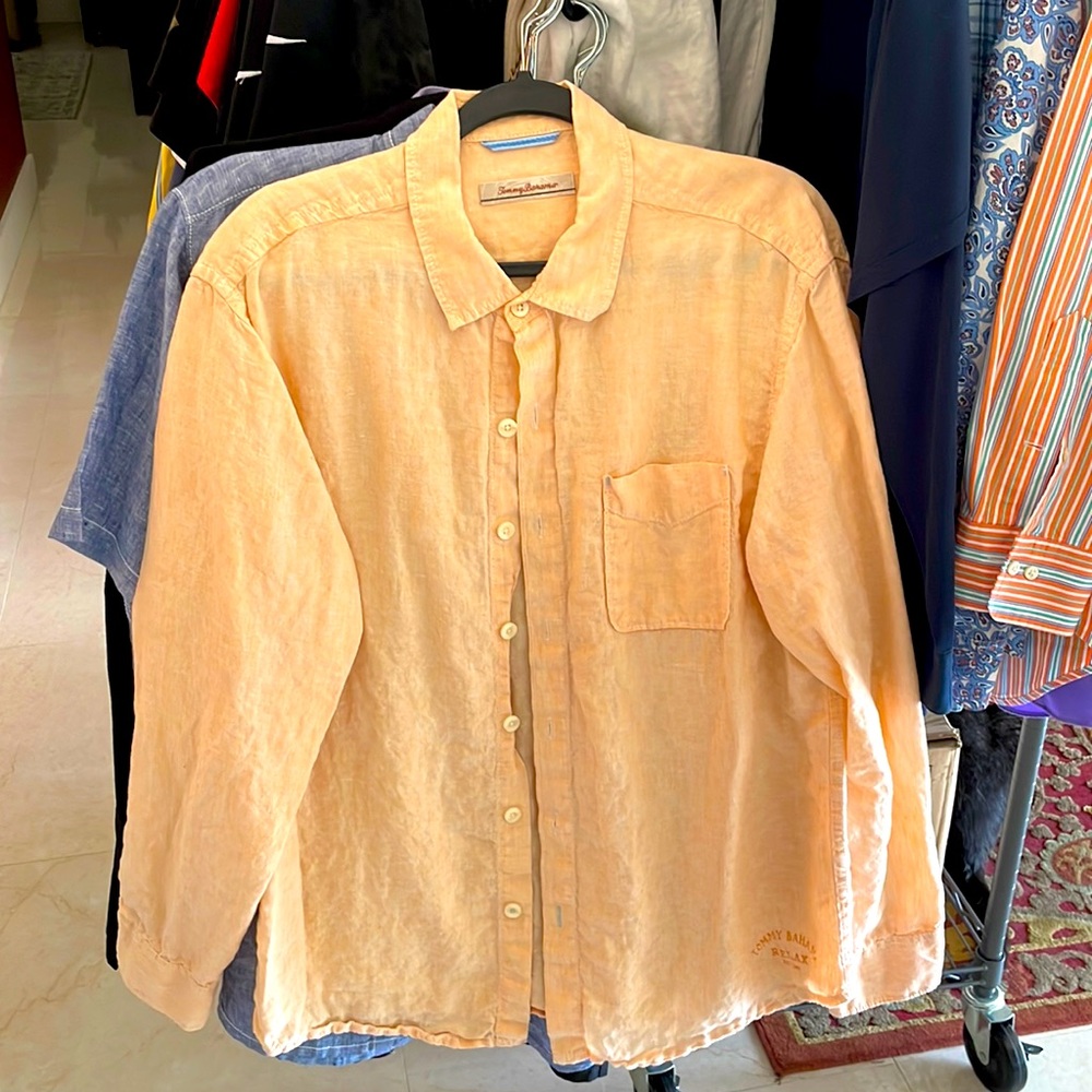 Two Tommy Bahama dress shirts